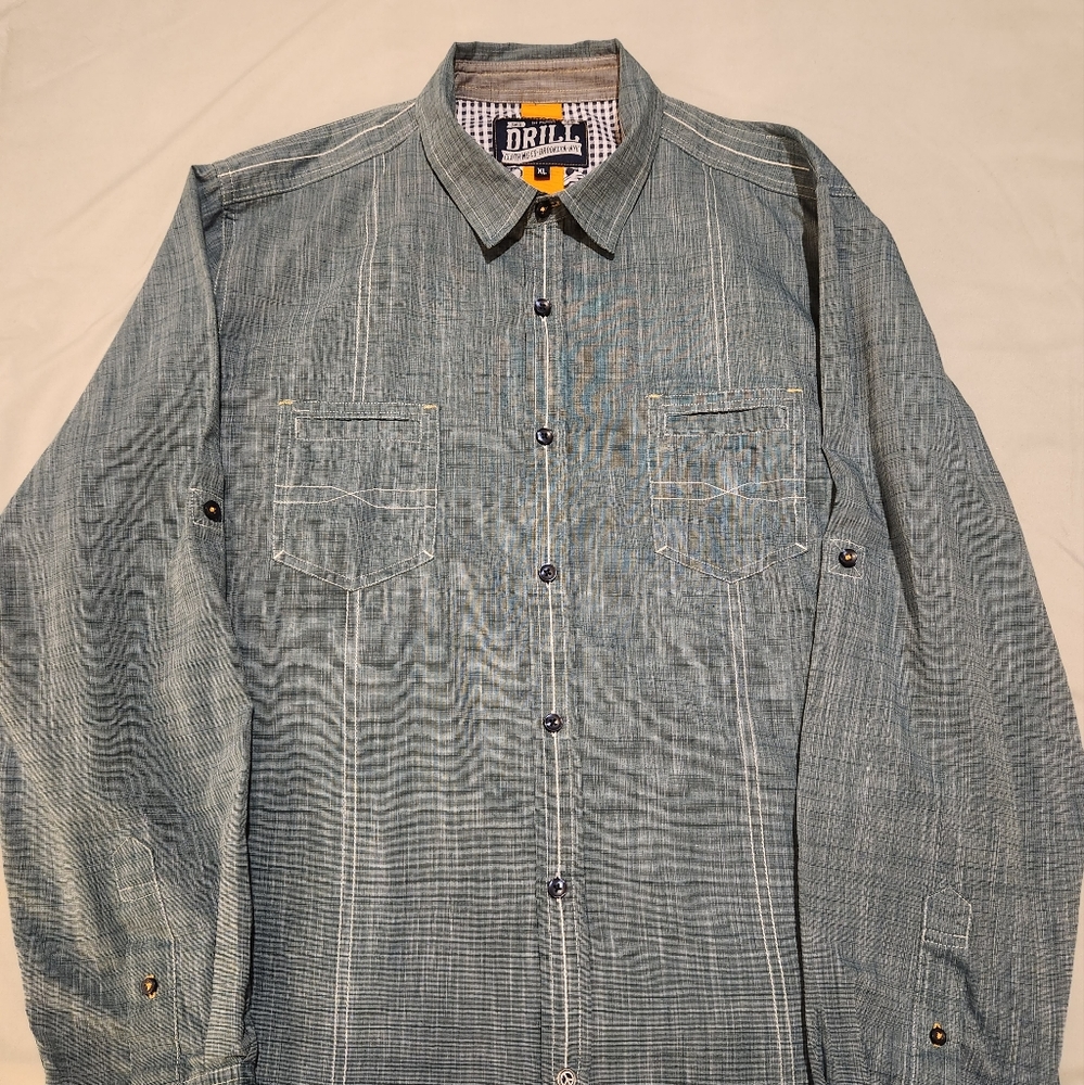 Drill Clothing Co. Button Up Long Sleeve XL